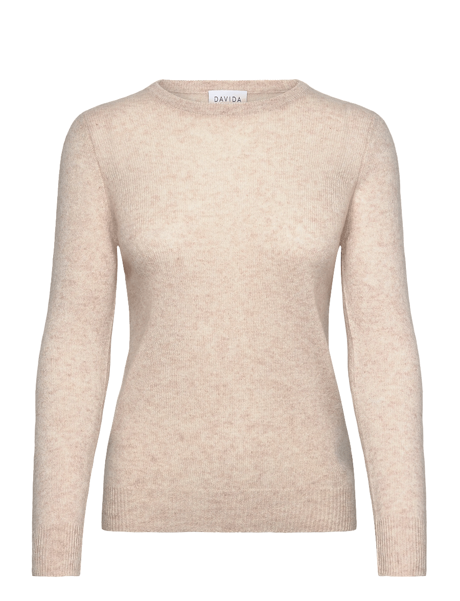 Davida Cashmere - Basic Sweater Loose Tension - kašmiir - light beige - 1