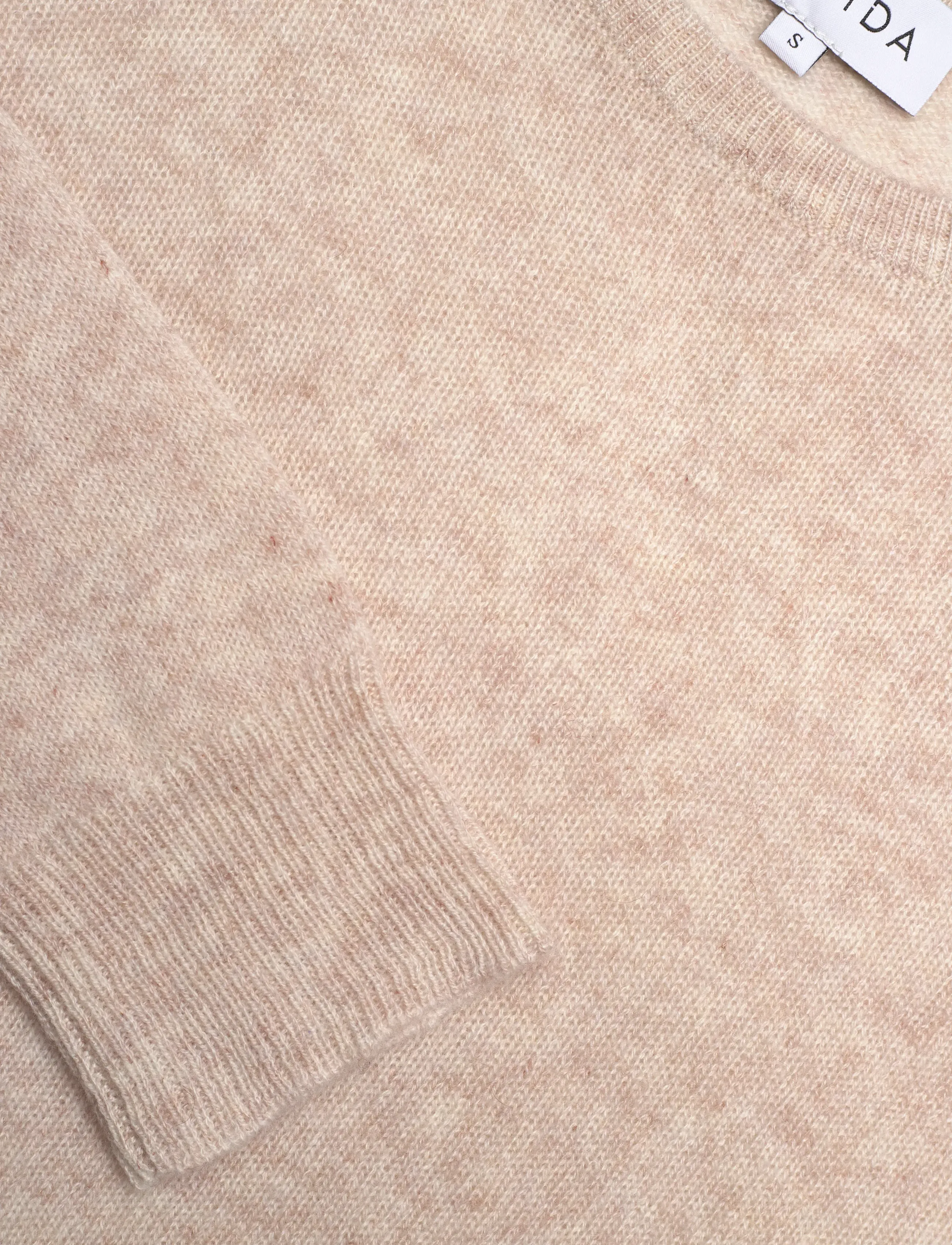 Davida Cashmere - Basic Sweater Loose Tension - kashmir - light beige - 2