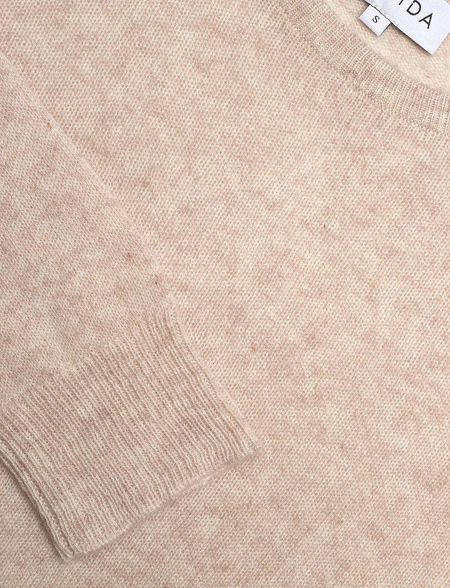 Davida Cashmere - Basic Sweater Loose Tension - kašmiir - light beige - 5