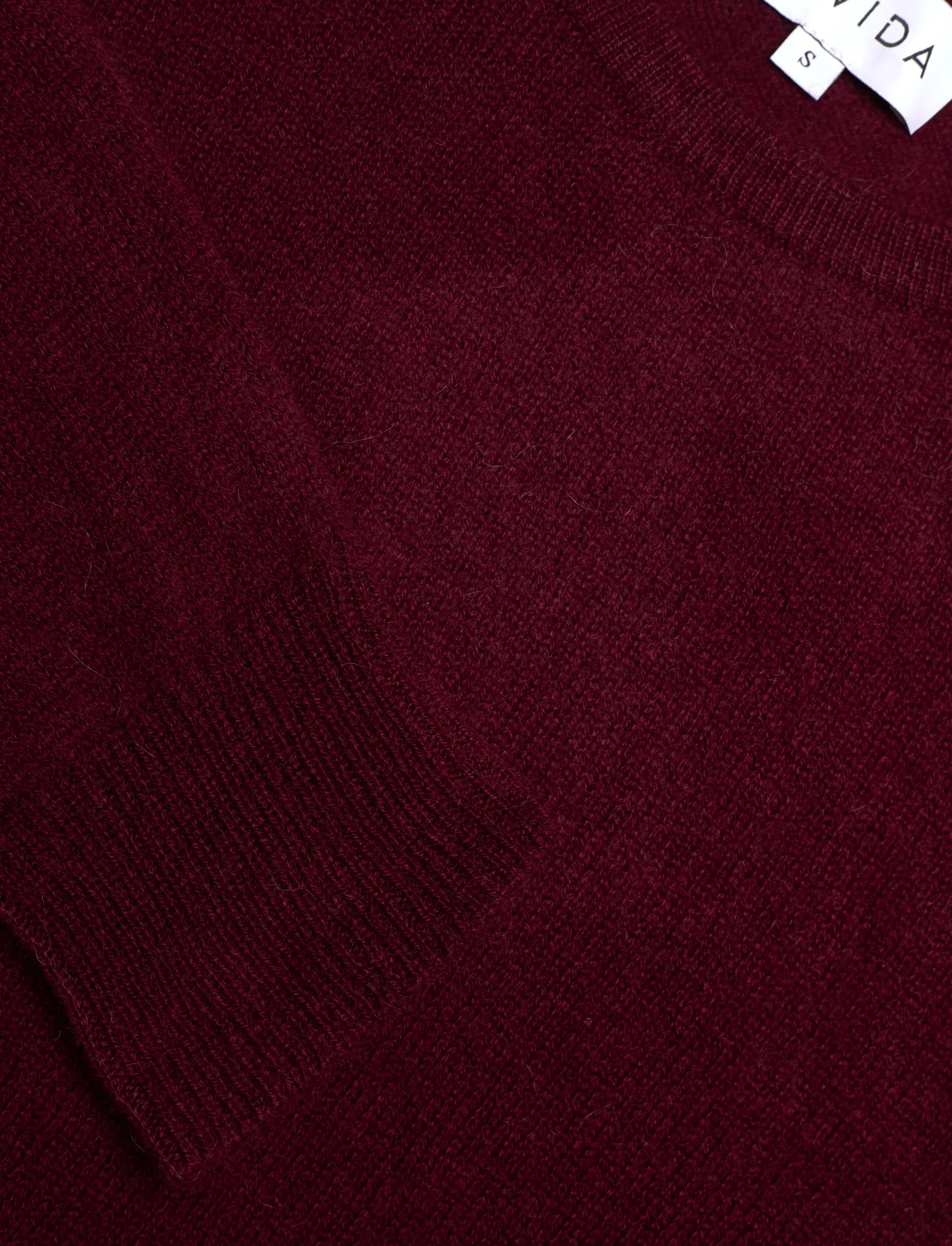 Davida Cashmere - Basic Sweater Loose Tension - trøjer - mulburry red - 2