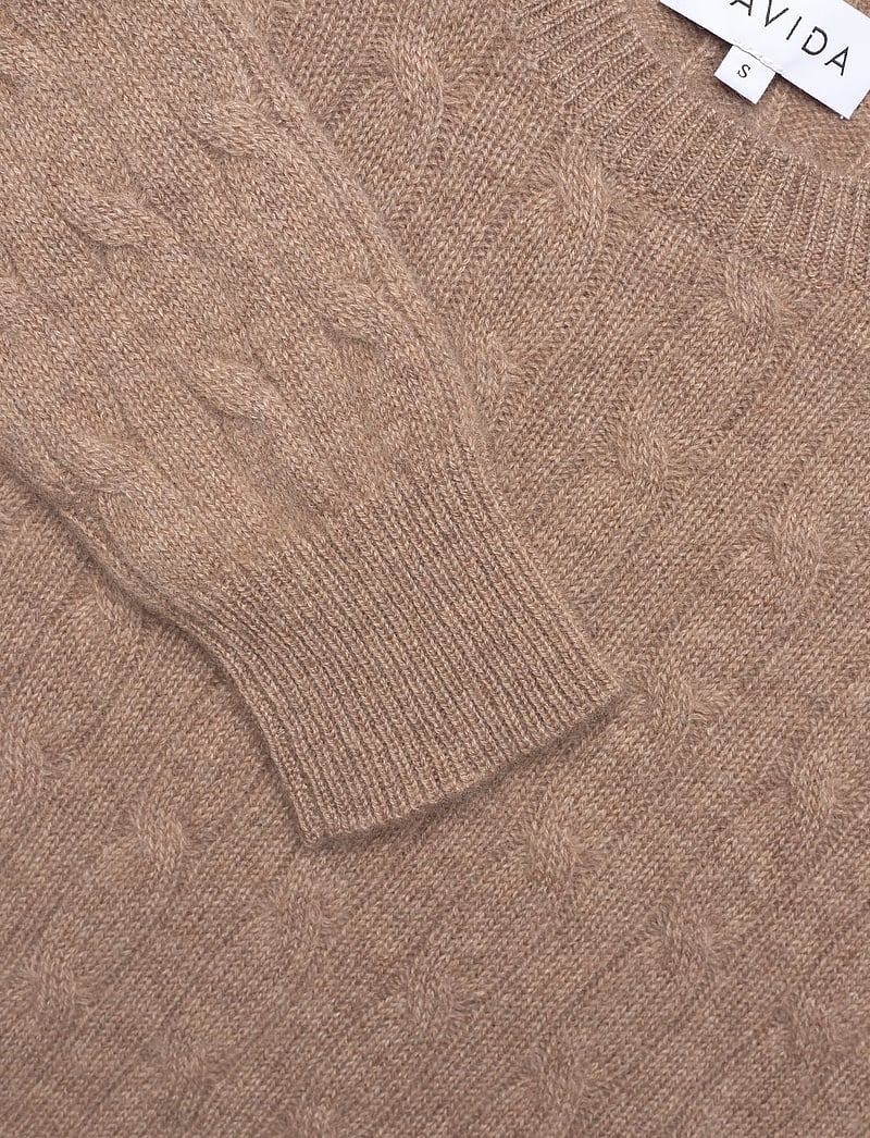 Davida Cashmere - O-neck Cable - kashmir - mink - 2