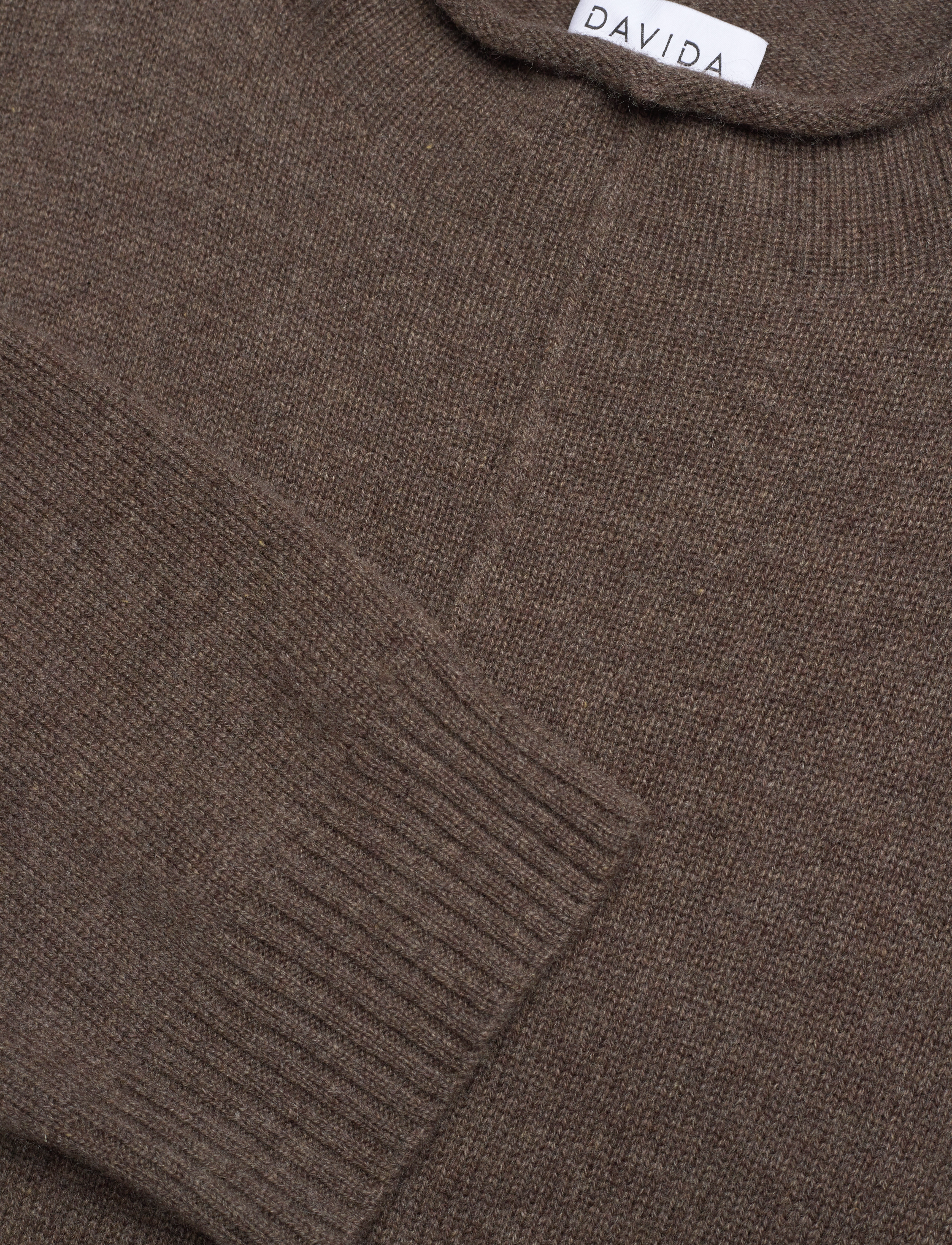 Davida Cashmere - Oversized Half Turtleneck - cashmere - cacao - 2