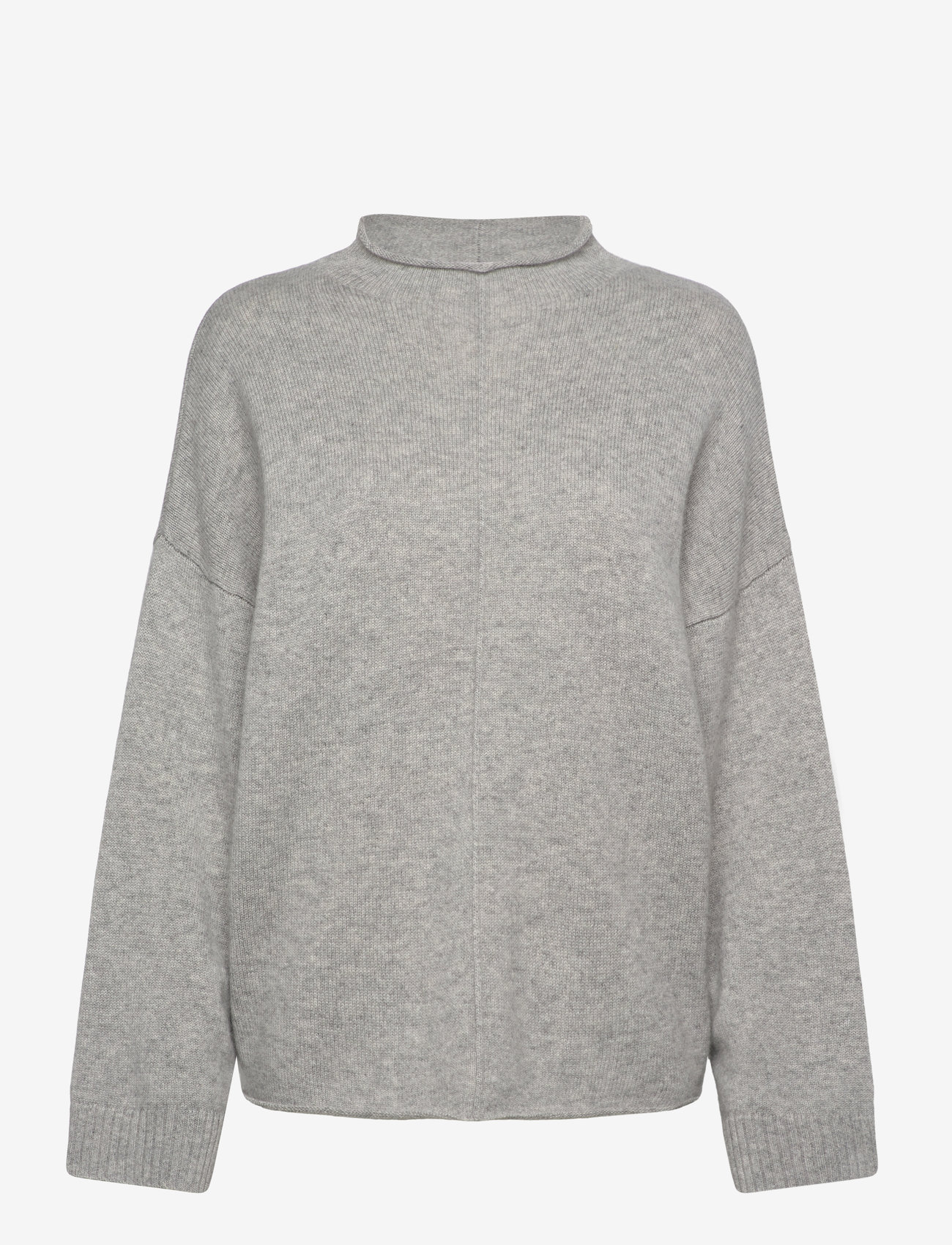 Davida Cashmere - Oversized Half Turtleneck - cashmere - light grey - 0