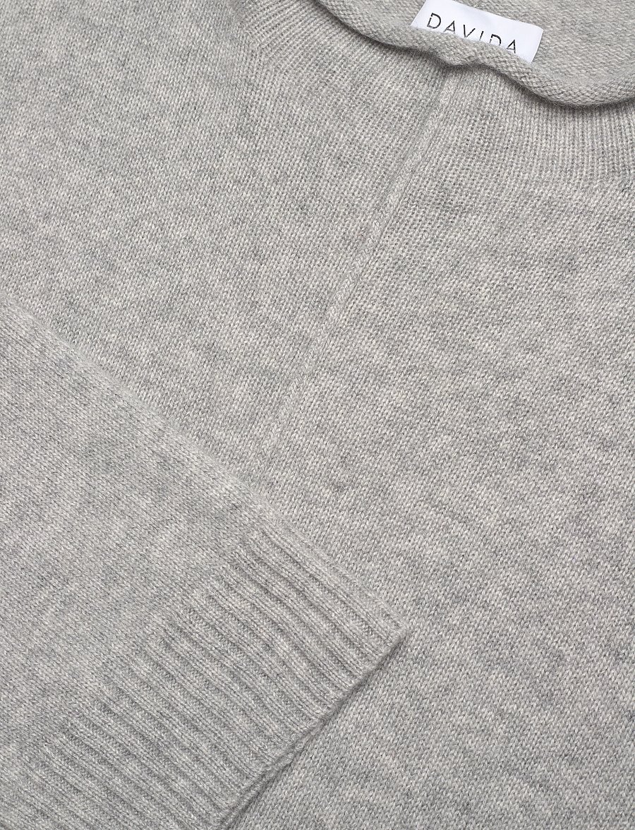 Davida Cashmere - Oversized Half Turtleneck - kaschmir - light grey - 5
