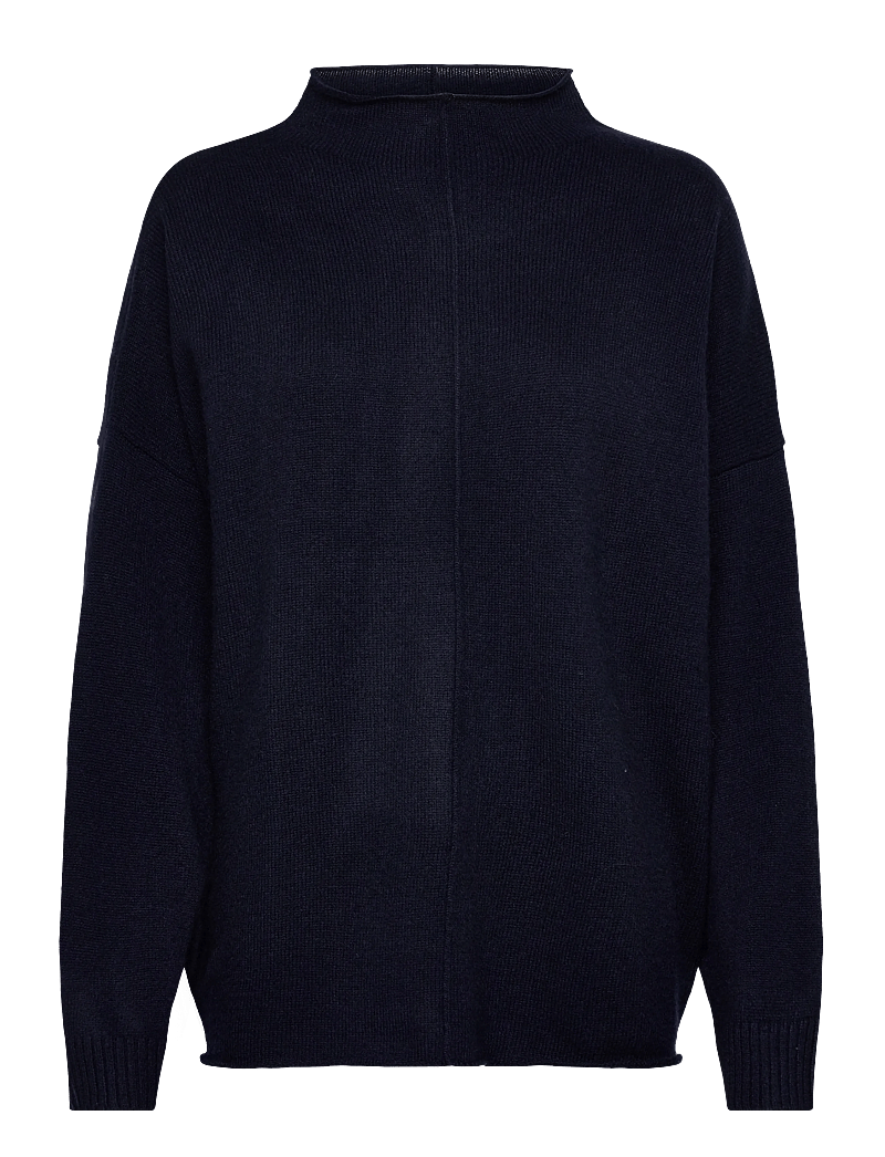 Davida Cashmere - Oversized Half Turtleneck - kashmir - navy - 0