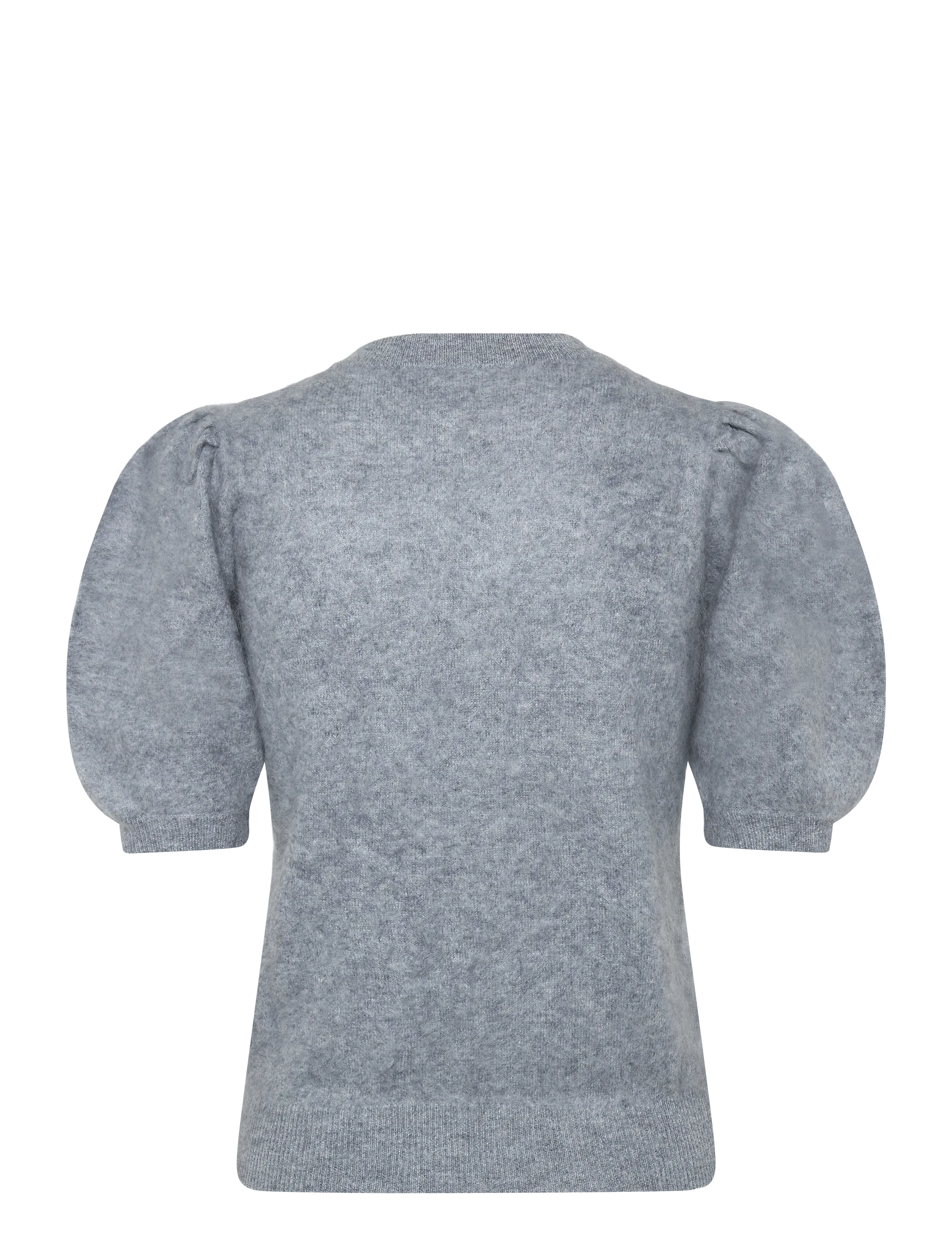 Davida Cashmere - Brushed Puff Sleeve T-shirt - kašmiir - light grey - 1