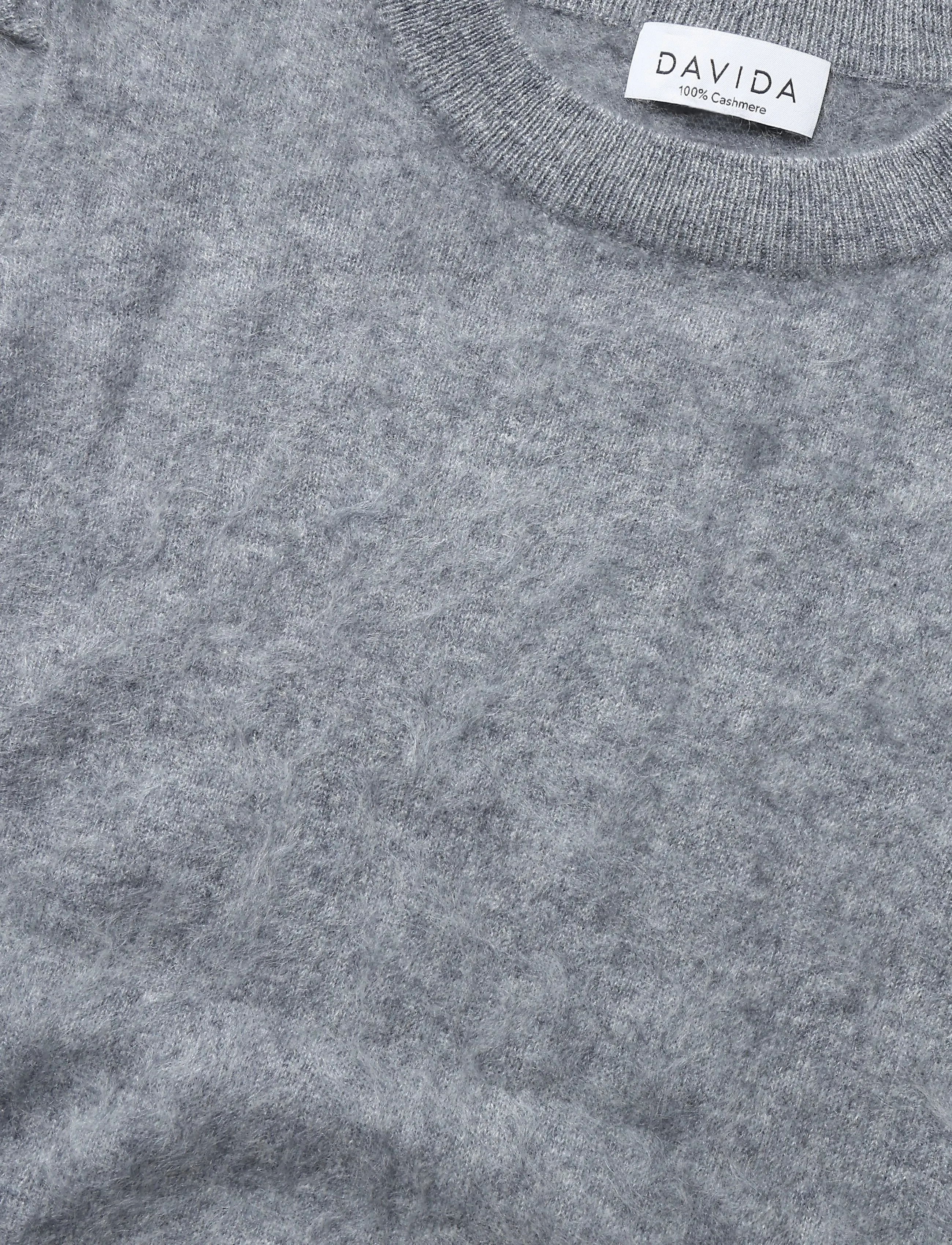 Davida Cashmere - Brushed Puff Sleeve T-shirt - kašmiir - light grey - 2