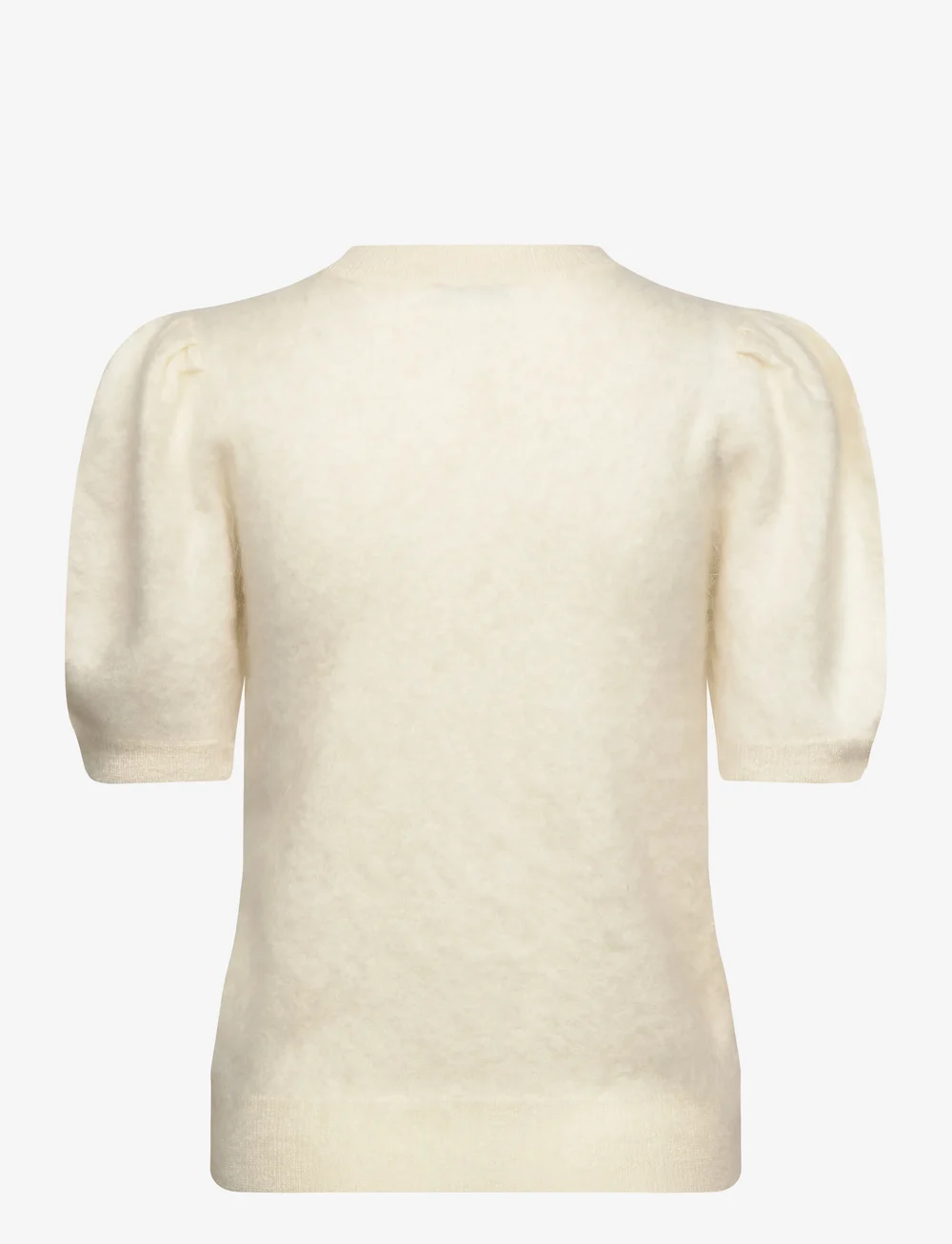 Davida Cashmere - Brushed Puff Sleeve T-shirt - t-shirts - white - 2