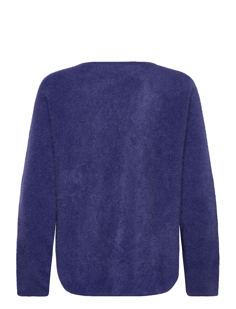Davida Cashmere - Brushed Curved Sweater - kaschmir - denim blue - 1