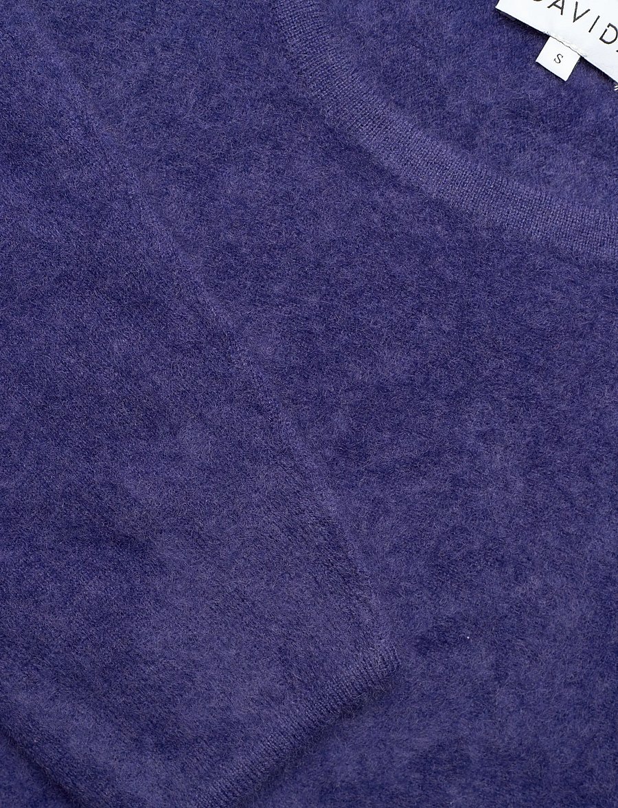 Davida Cashmere - Brushed Curved Sweater - kaschmir - denim blue - 5