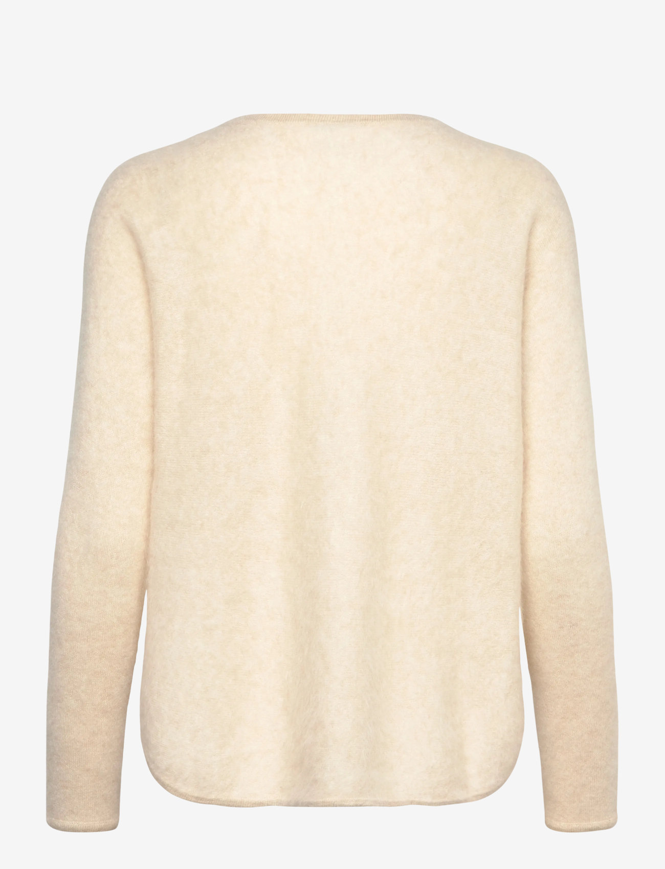 Davida Cashmere - Brushed Curved Sweater - kaschmir - light beige - 2