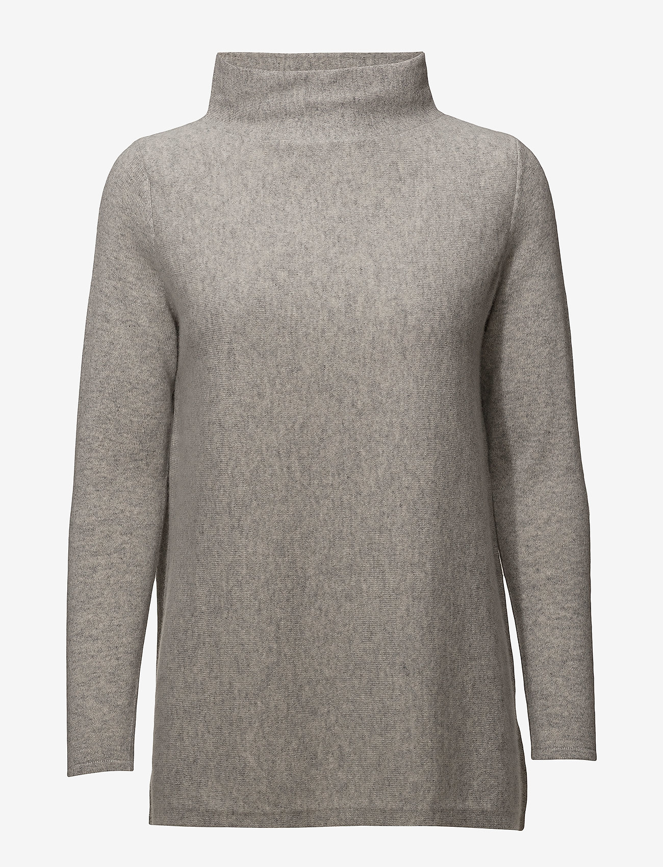 Davida Cashmere - Brushed Curved Sweater - kasmír - white - 1