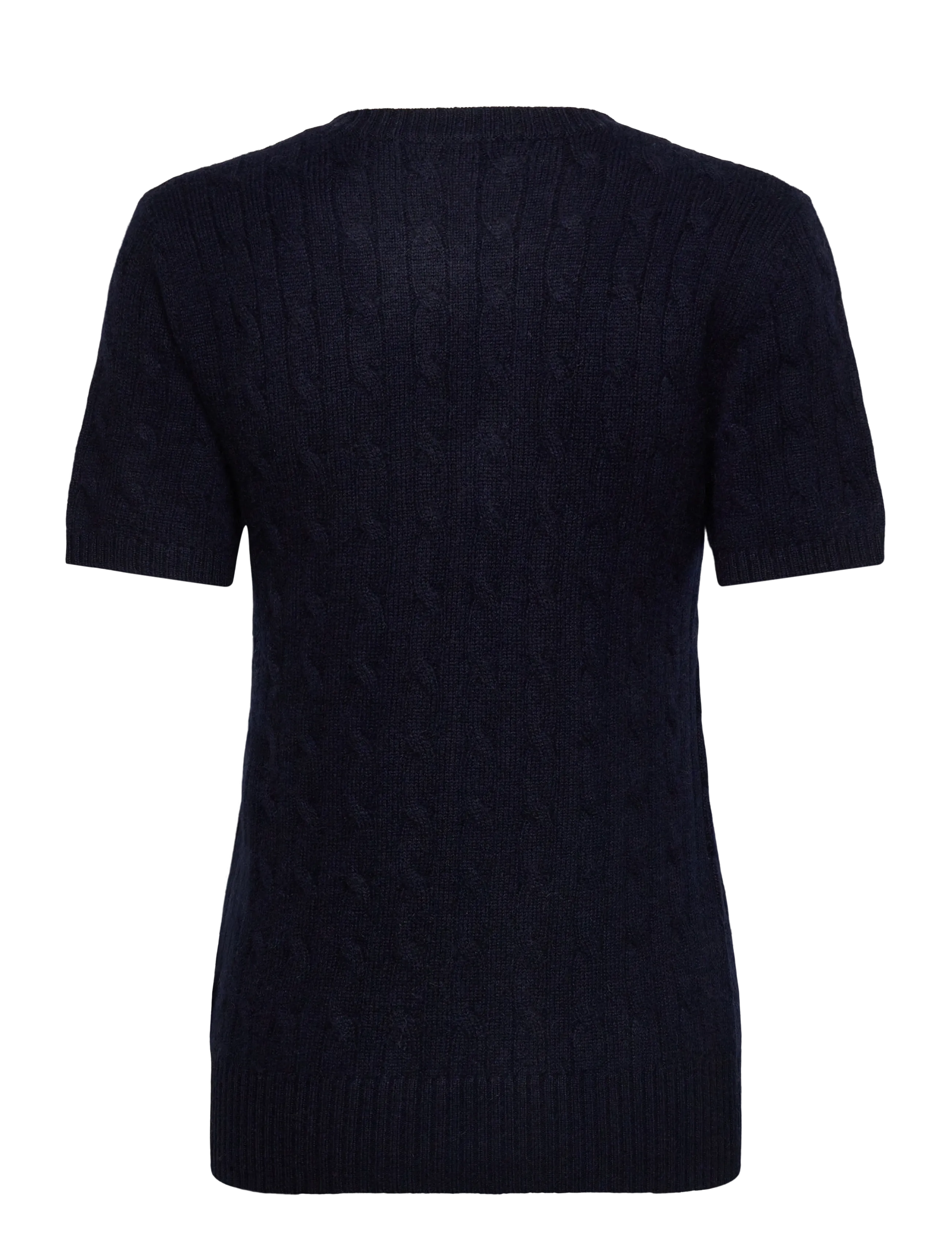 Davida Cashmere - T-Shirt Cable - cashmere - navy - 1