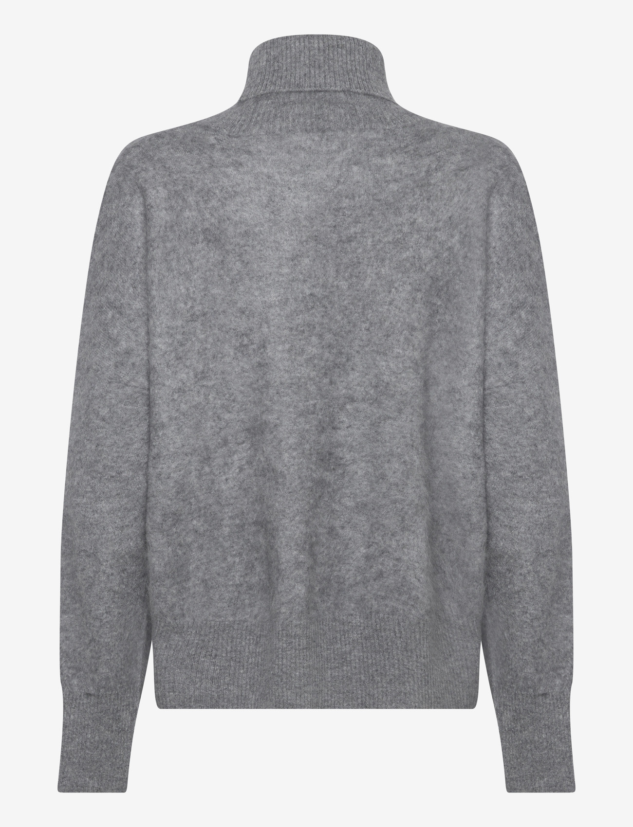 Davida Cashmere - Brushed Roll Neck Sweater - sügisesed riided - ligth grey - 1