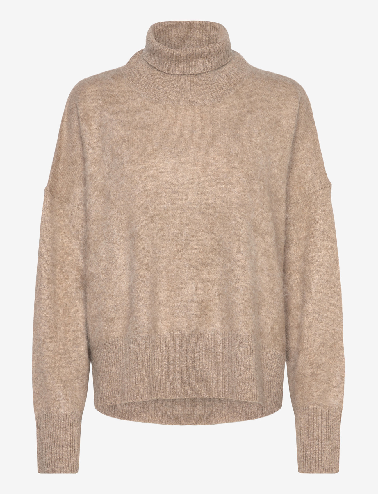 Davida Cashmere - Brushed Roll Neck Sweater - rullekraver - mink - 1