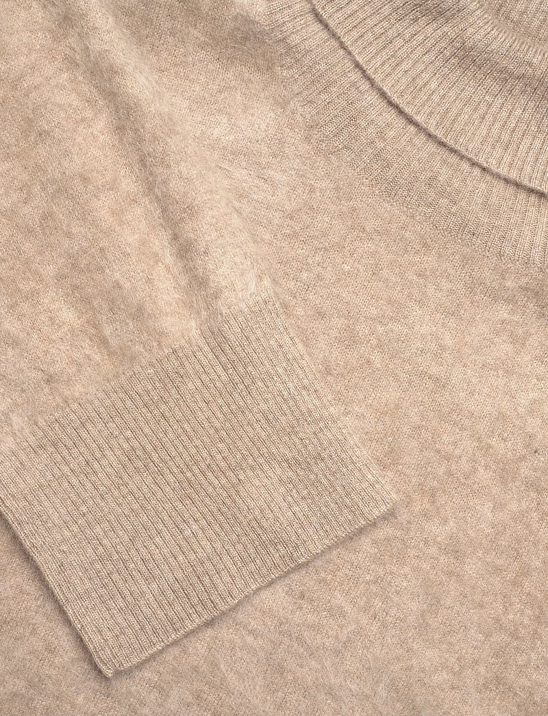 Davida Cashmere - Brushed Roll Neck Sweater - kaschmir - mink - 5