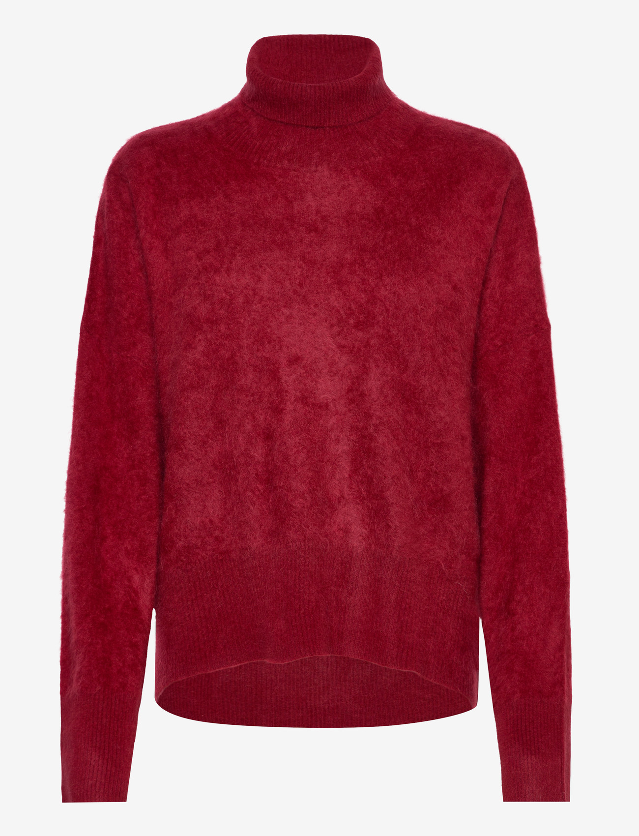 Davida Cashmere - Brushed Roll Neck Sweater - kõrge kaelusega džemprid - mulberry red - 1