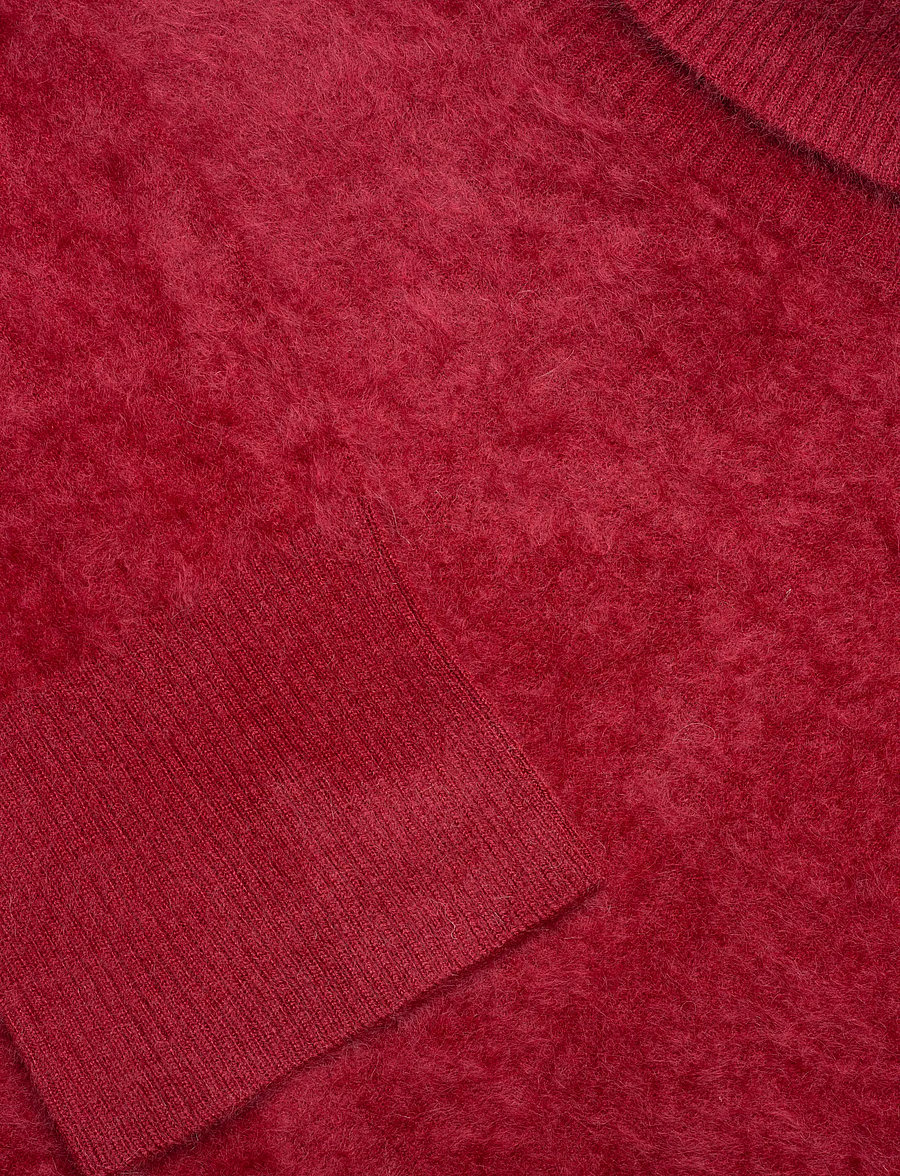 Davida Cashmere - Brushed Roll Neck Sweater - kaschmir - mulberry red - 5