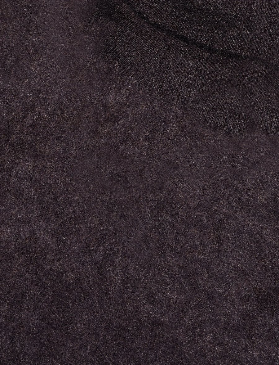 Davida Cashmere - brushed turtleneck t-shirt - kaschmir - cacao - 2