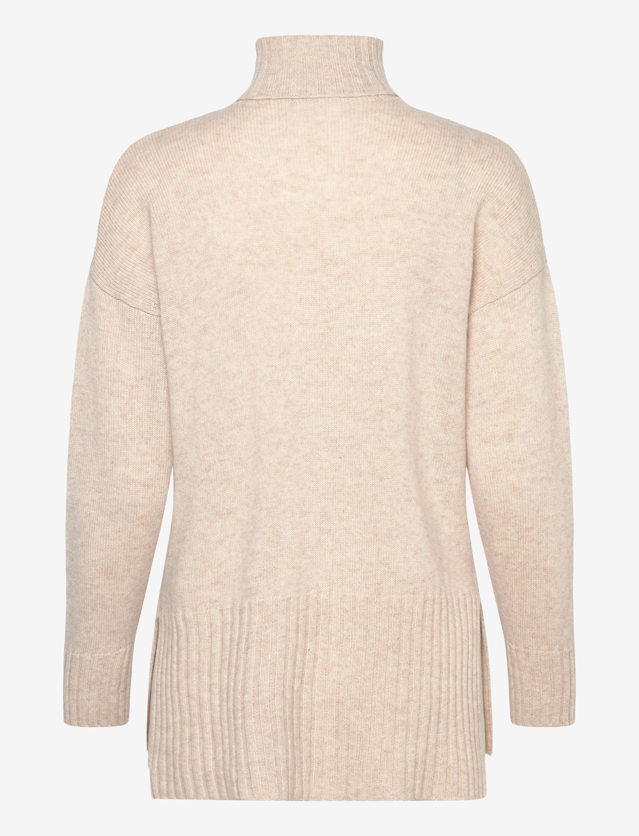 Davida Cashmere - Turtleneck Oversized Slits - kaschmir - light beige - 2