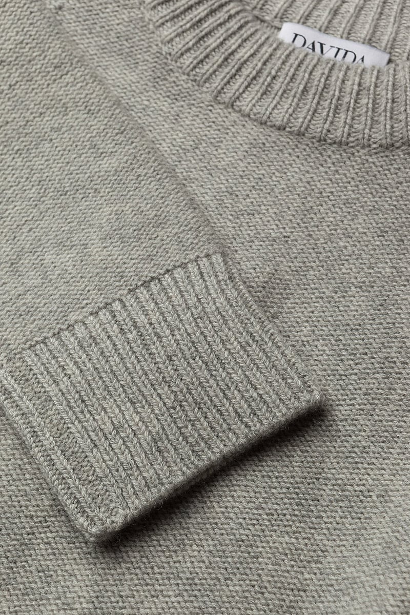 Davida Cashmere - Turtleneck Oversized Slits - kaschmir - sand - 2