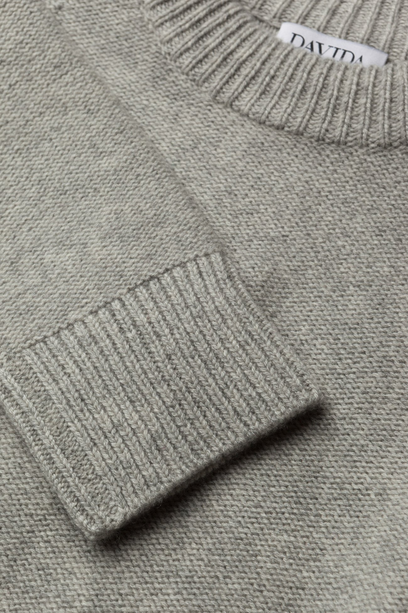 Davida Cashmere - Turtleneck Oversized Slits - kašmirs - sand - 2