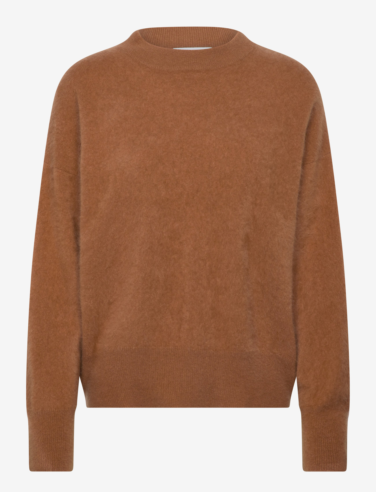 Davida Cashmere - Brushed Boxy Turtleneck - rust red - 0