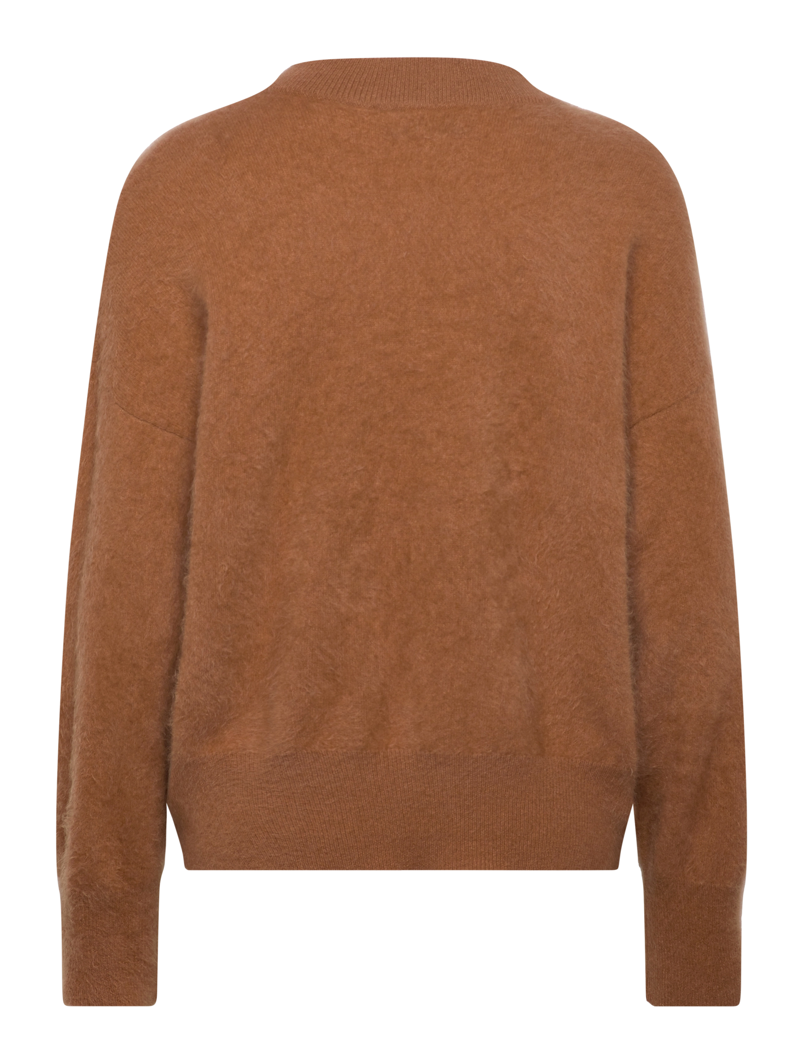 Davida Cashmere - Brushed Boxy Turtleneck - rust red - 1