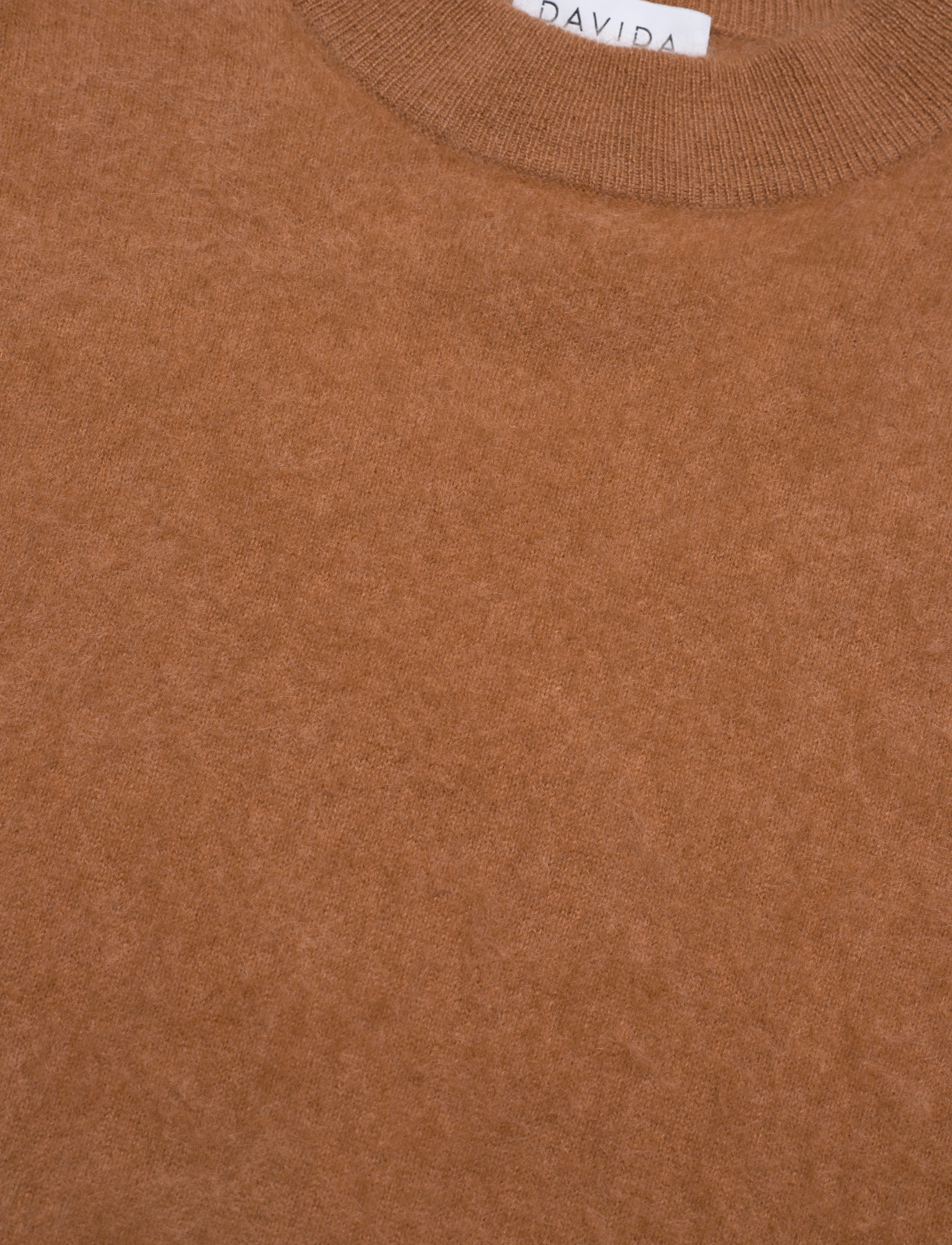 Davida Cashmere - Brushed Boxy Turtleneck - rust red - 2
