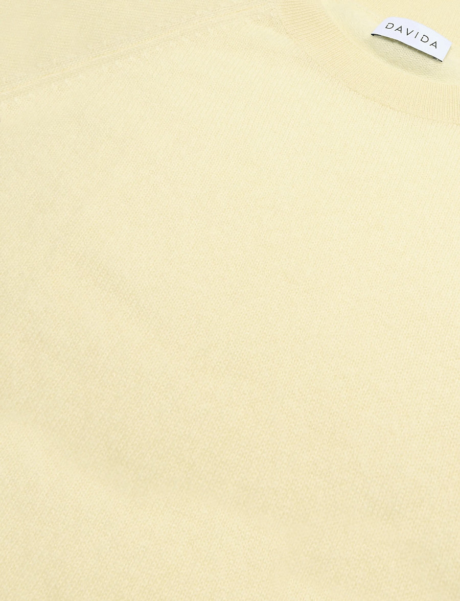 Davida Cashmere - Raglan Oversized Sweater Loose Tension - cashmere - citrus - 2