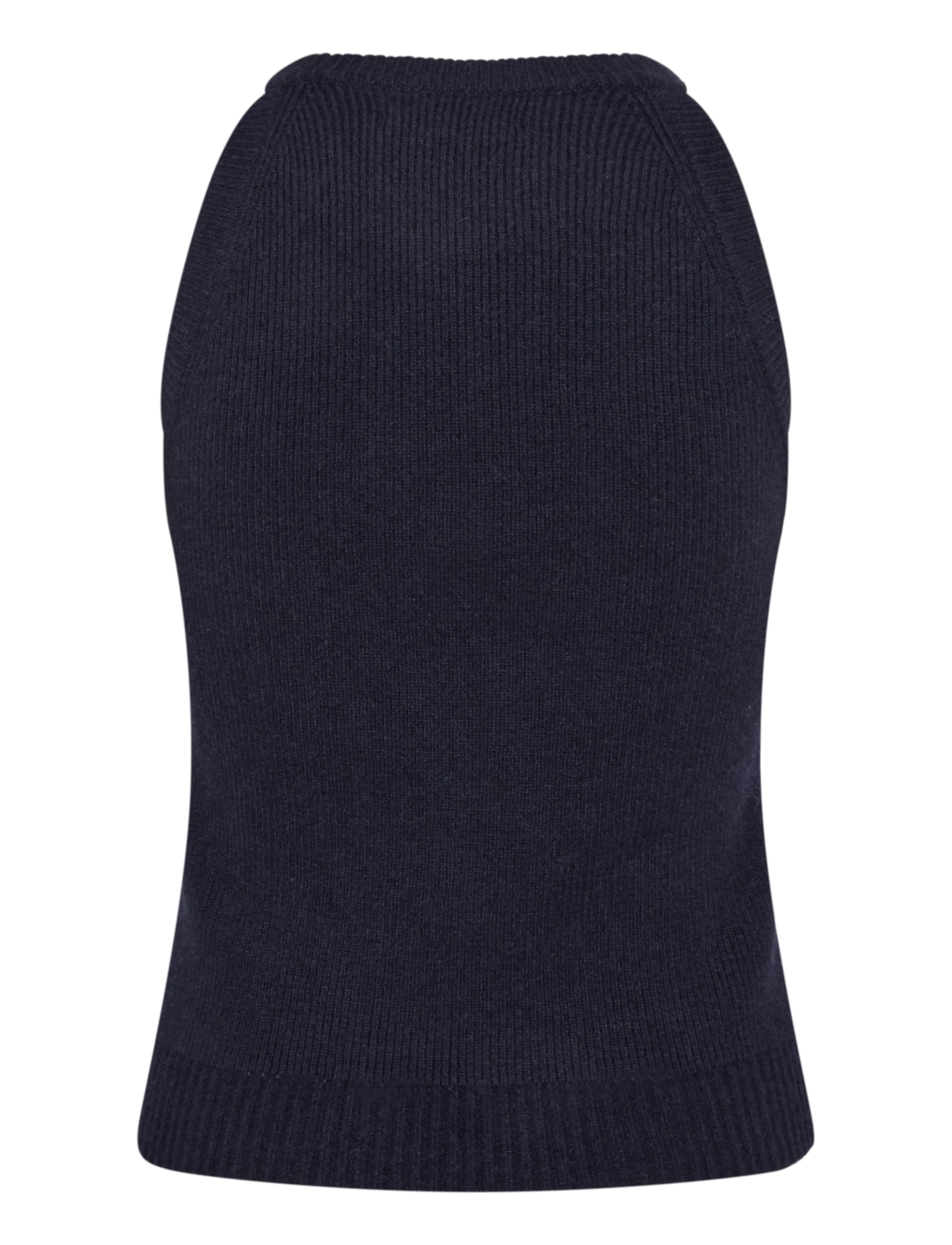 Davida Cashmere - Sleeveless Rib Tank - cashmere - navy - 1