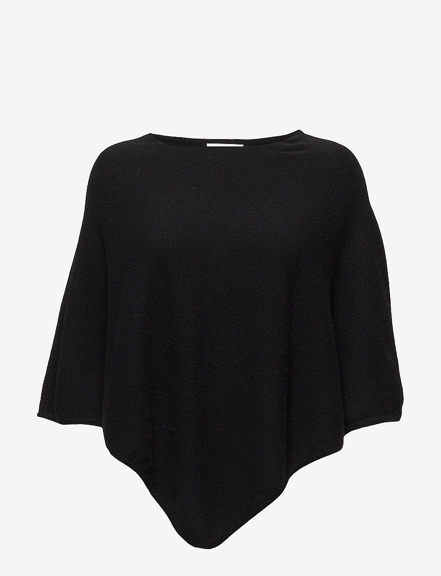 Davida Cashmere - triangle poncho - kaschmir - black - 0