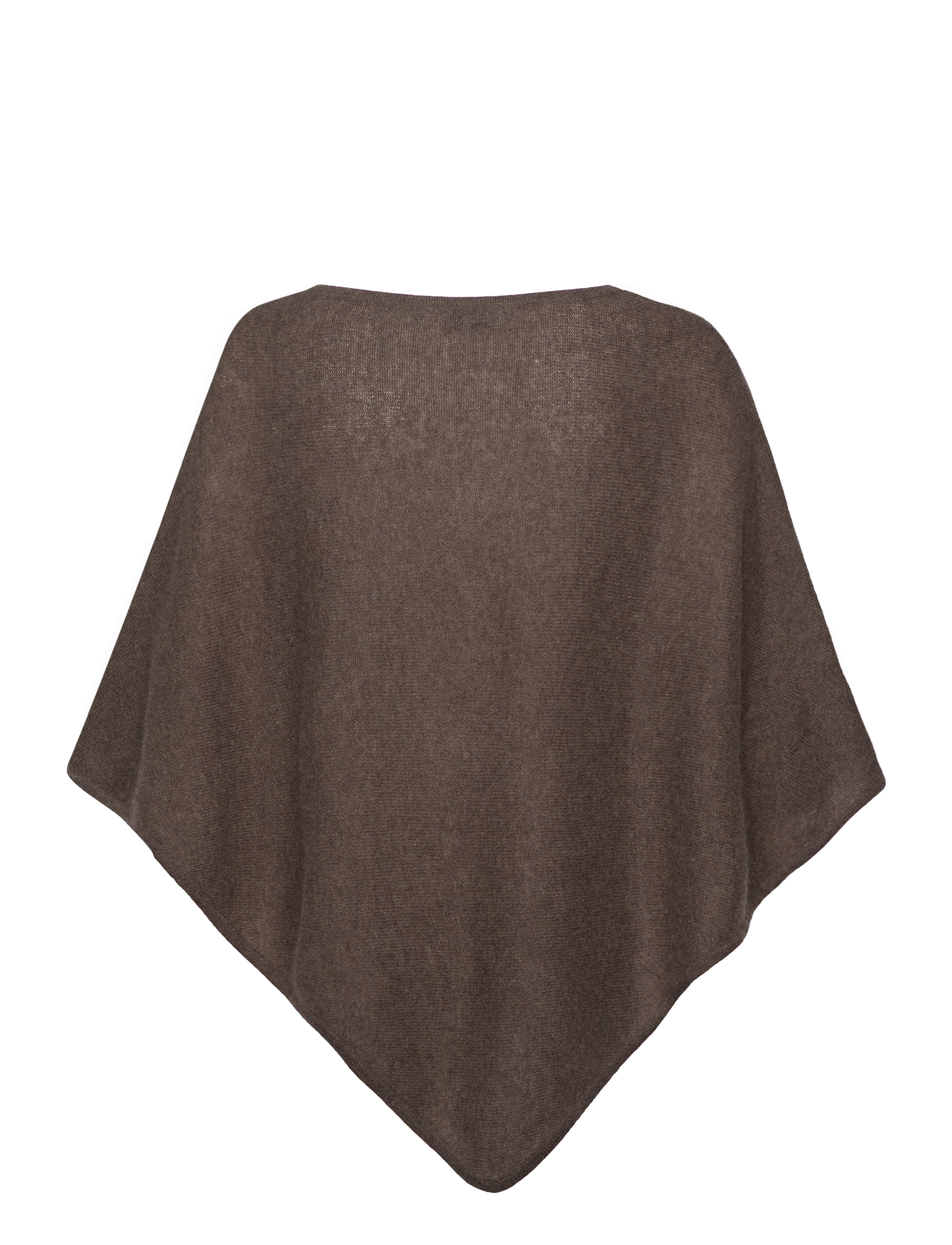 Davida Cashmere - Triangle Poncho - ponchos & capes - cacao - 1