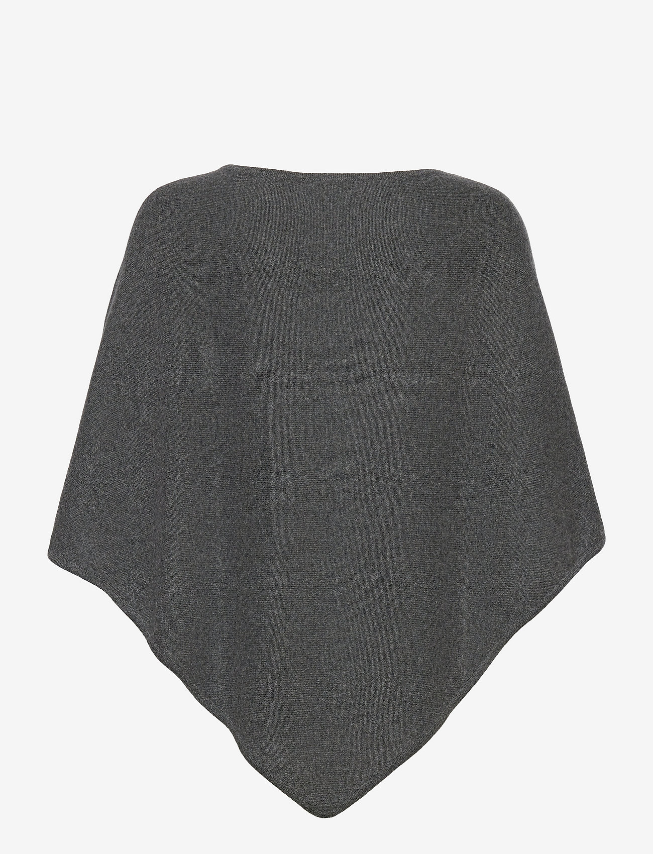 Davida Cashmere - Triangle Poncho - ponchos & capes - dark grey - 1