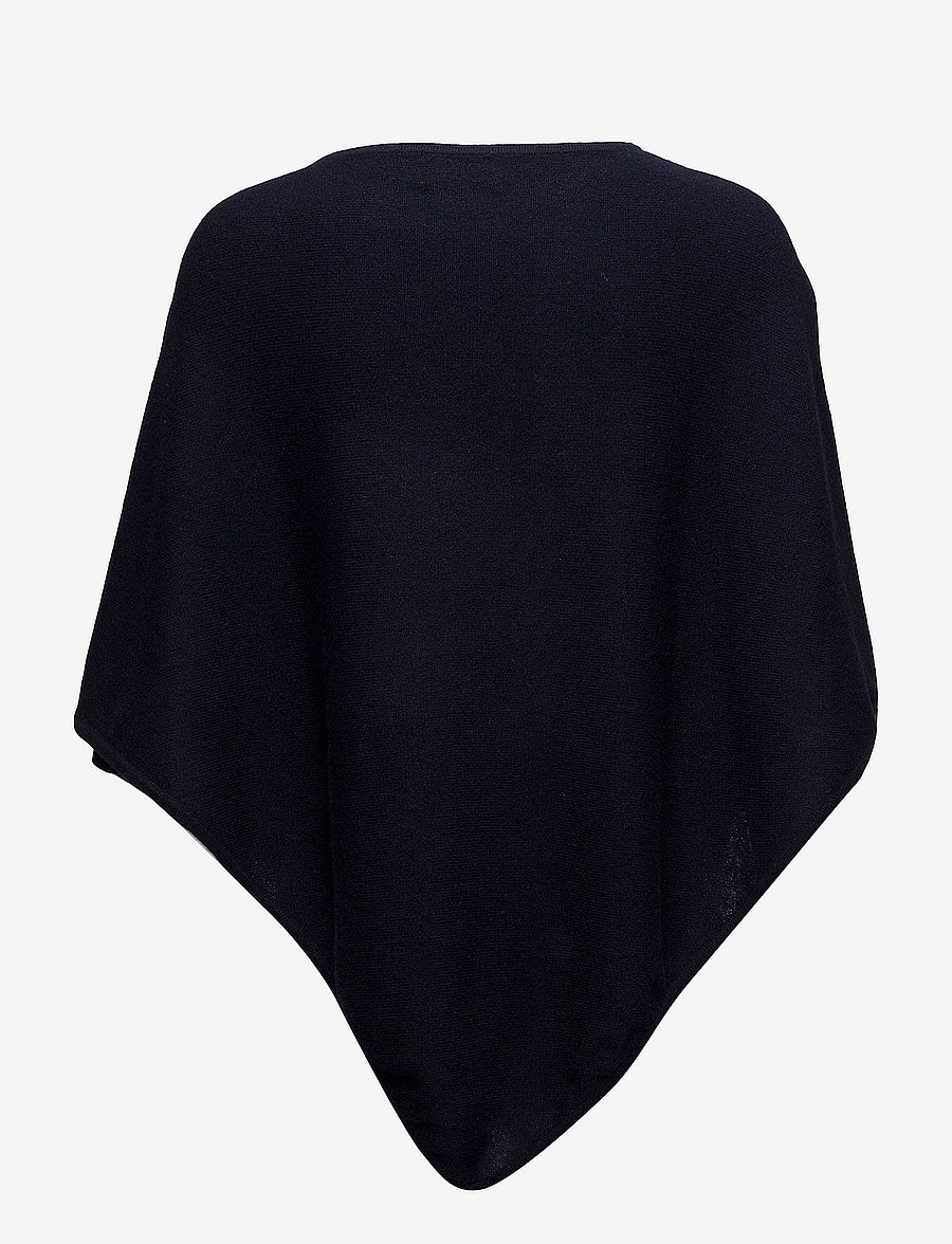 Davida Cashmere - triangle poncho - kašmiir - navy - 1