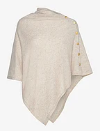 Poncho Gold Buttons - LIGHT BEIGE