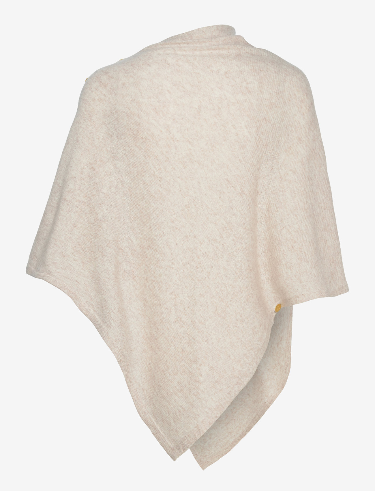 Davida Cashmere - Poncho Gold Buttons - joped - light beige - 1