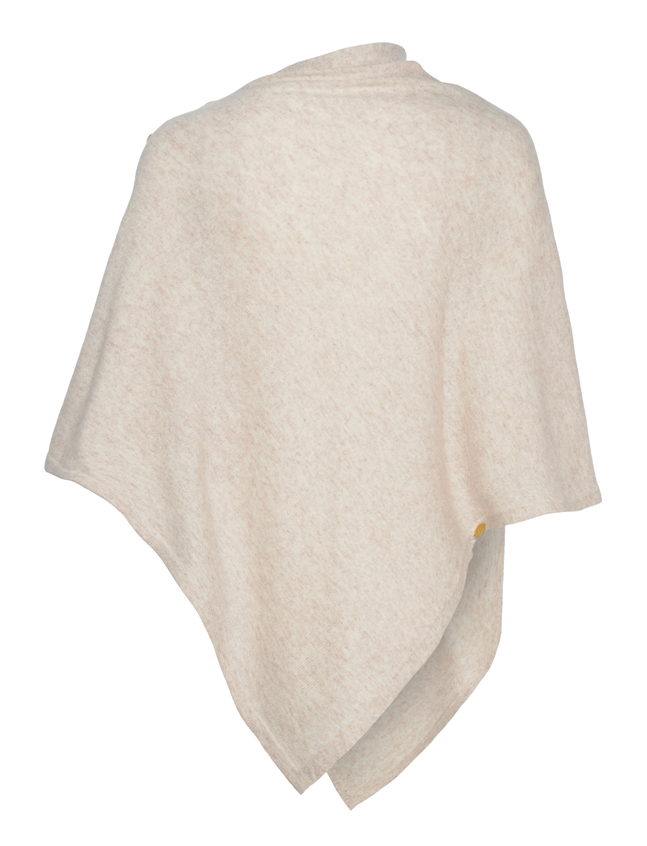 Davida Cashmere - Poncho Gold Buttons - jackor - light beige - 1