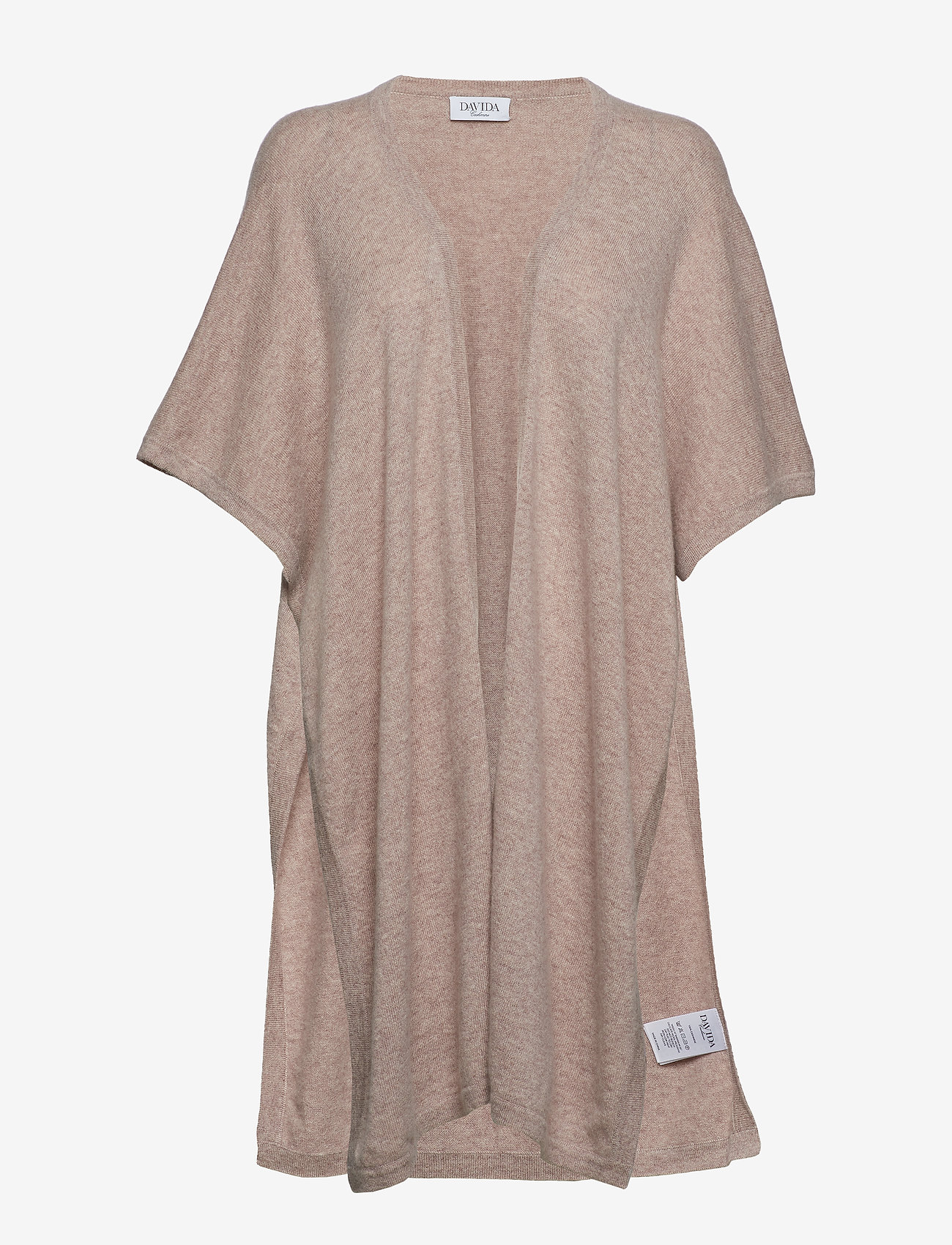 Davida Cashmere - Open Poncho - sand - 0
