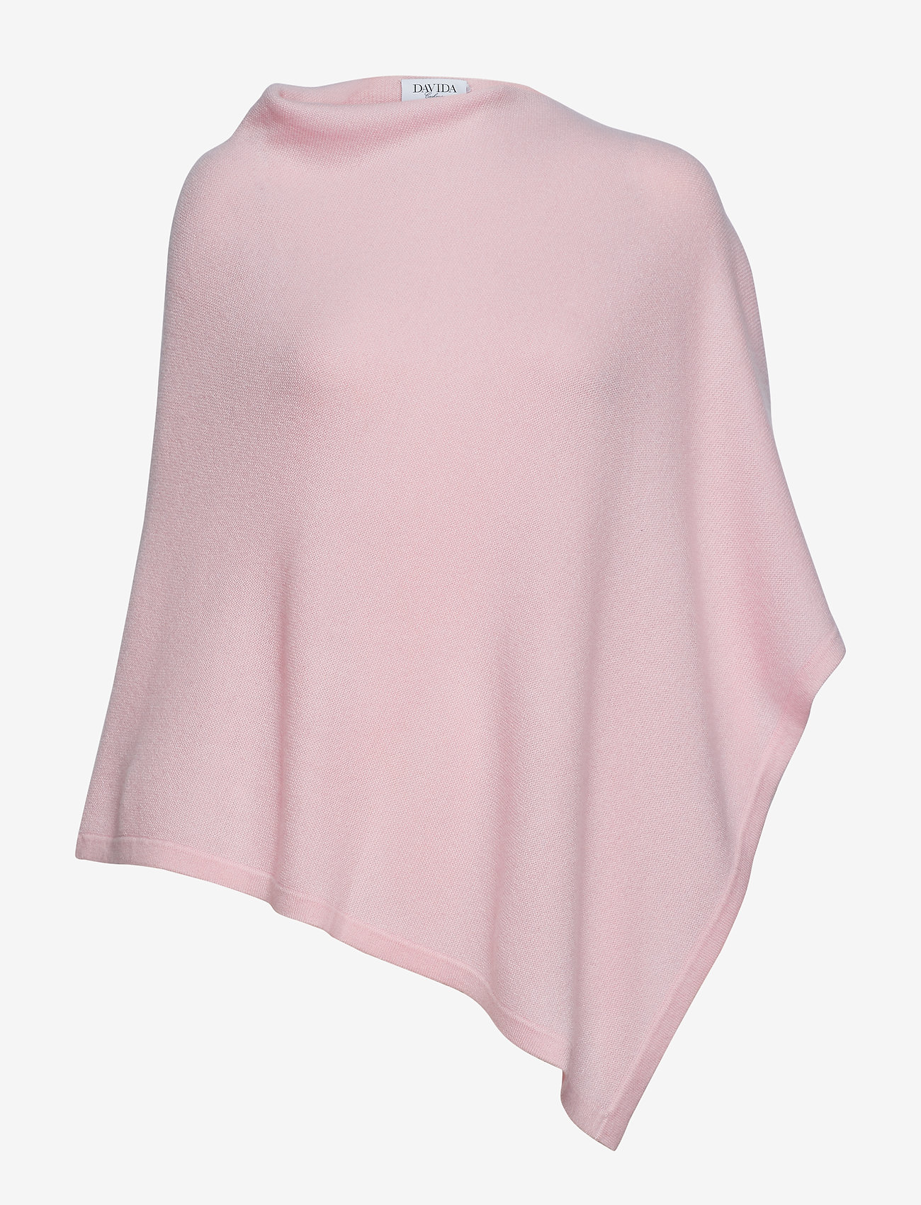 Davida Cashmere - Asymmetric Poncho - light pnk - 0