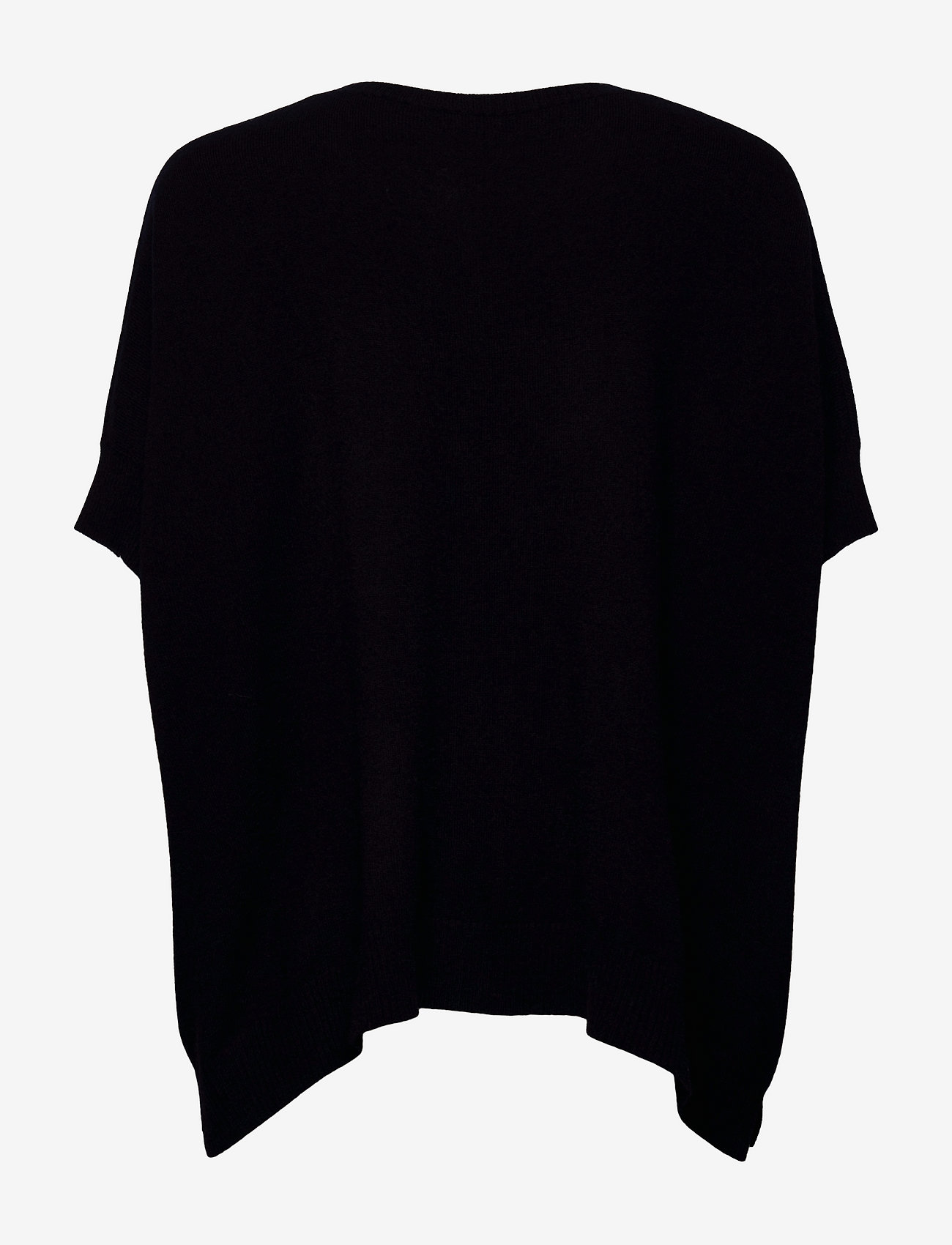 Davida Cashmere - O-neck Poncho Vest - navy - 1