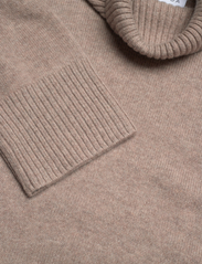 Davida Cashmere - Chunky Roll Neck Sweater - megztiniai su aukšta apykakle - mink - 2