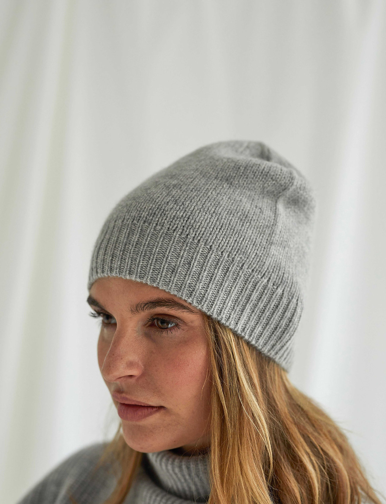 Davida Cashmere Cap, One Size, Grey, Hovedbeklædning > Huer, Dame