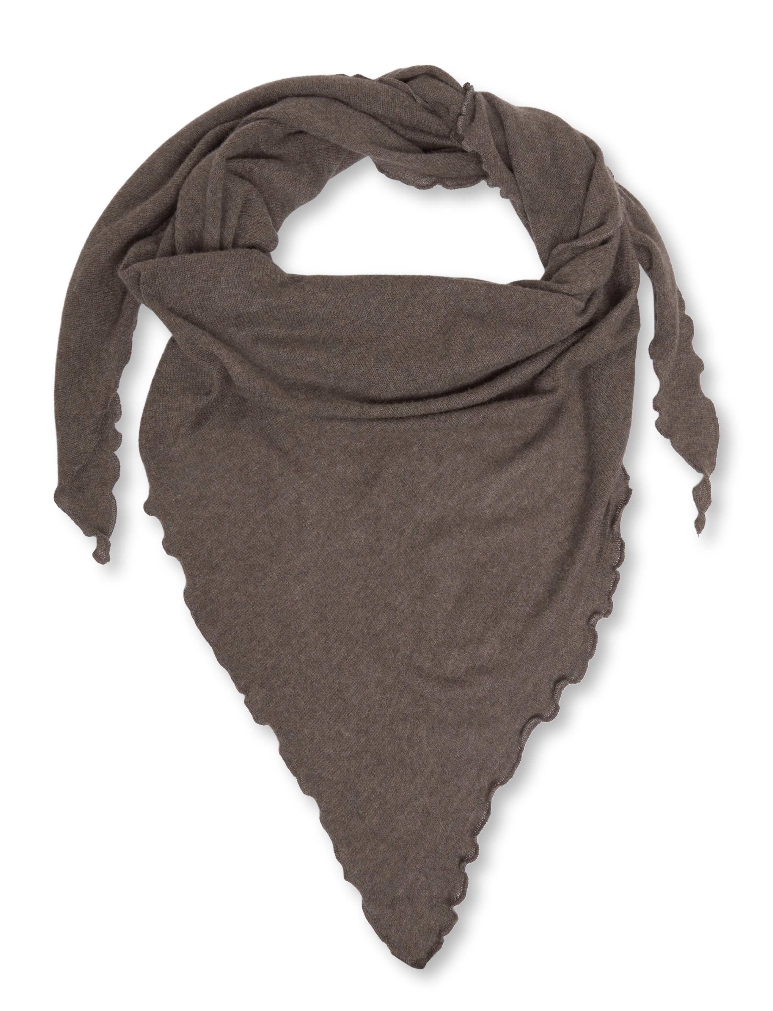 Davida Cashmere triangle scarf - Kaschmir - CACAO / brown