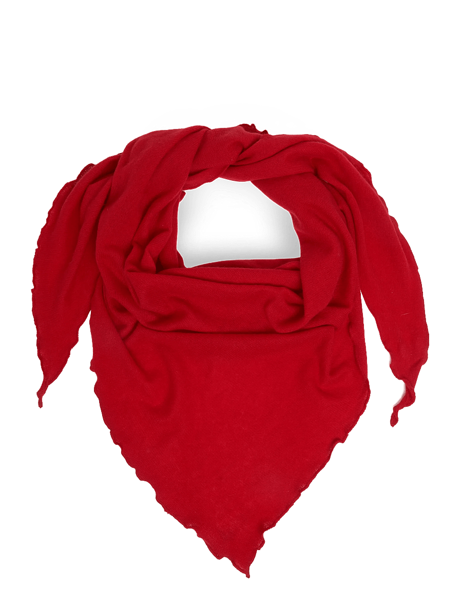 Davida Cashmere - triangle scarf - cashmere - red - 0