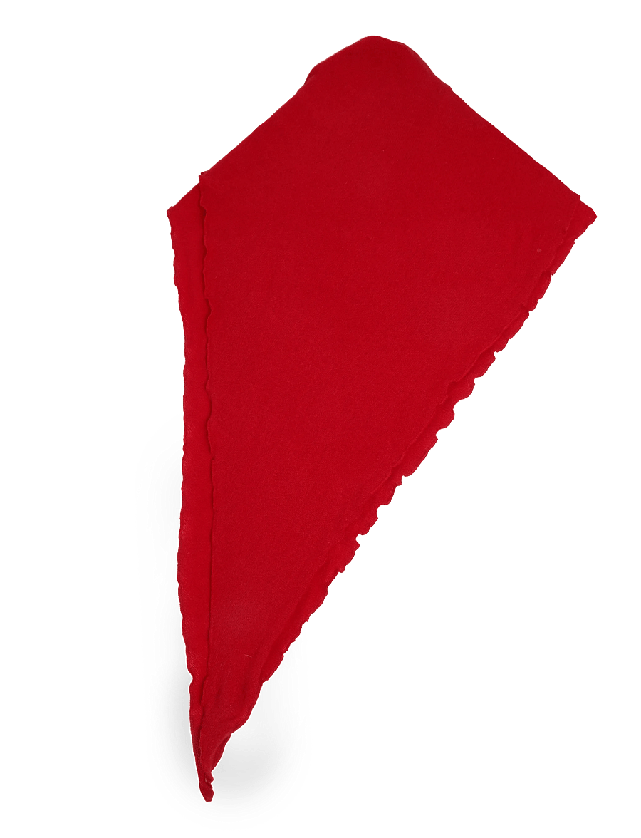 Davida Cashmere - triangle scarf - cashmere - red - 1