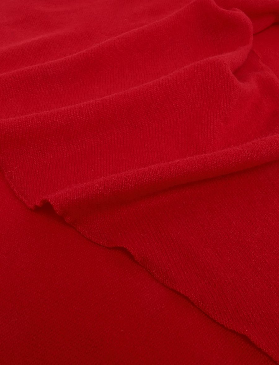 Davida Cashmere - triangle scarf - cashmere - red - 2