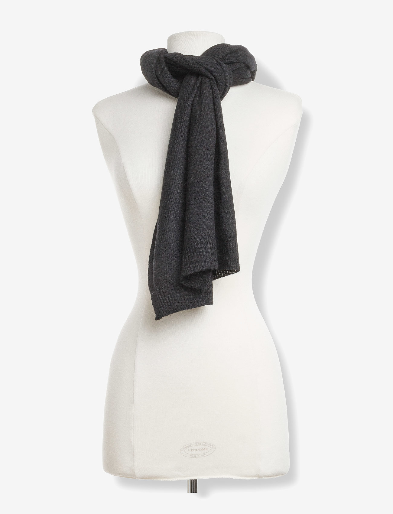 Davida Cashmere - Rectangular Scarf - accessories - black - 1