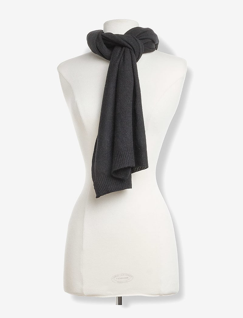 Davida Cashmere - Rectangular Scarf - cashmere - black - 1