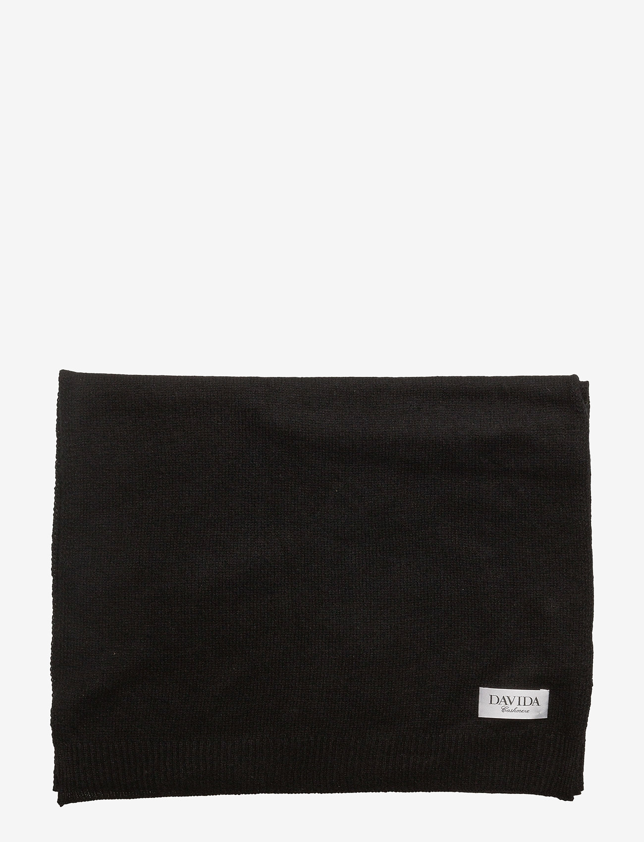 Davida Cashmere - Rectangular Scarf - accessories - black - 2